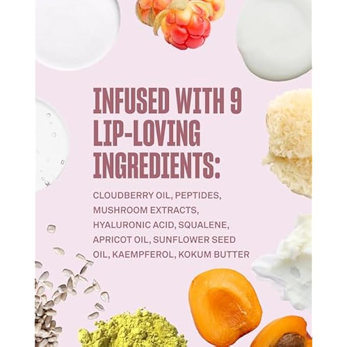 BABE ORIGINAL CLOUD 9 PEPTIDE LIP SERUM | DAILY LIP TREATMENT WITH CLOUDBERRY OIL, MUSHROOM EXTRACTS, HYALURONIC ACID FOR DRYNESS & FINE LINES | SMOOTHING & HYDRATING LIP MOISTURIZER | VEGAN LIP CARE - Image 3